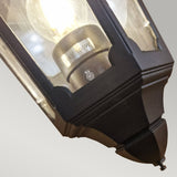 Vintage Outdoor Wall Lantern in Black Finish
