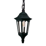 Parish 1 Light Chain Lantern  Black
