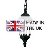 Parish 1 Light Chain Lantern  Black