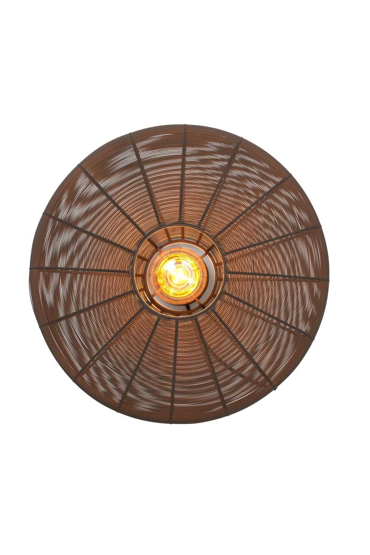 Rustic Modern Pendant Lamp - Matt Dark Brown Finish
