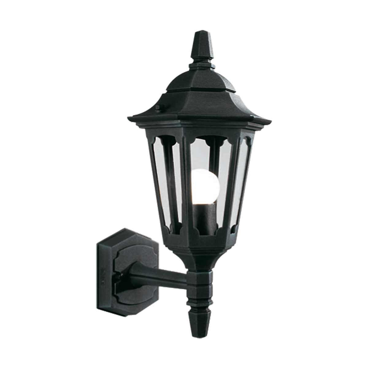 Elegant Parish Mini Black Outdoor Wall Lantern