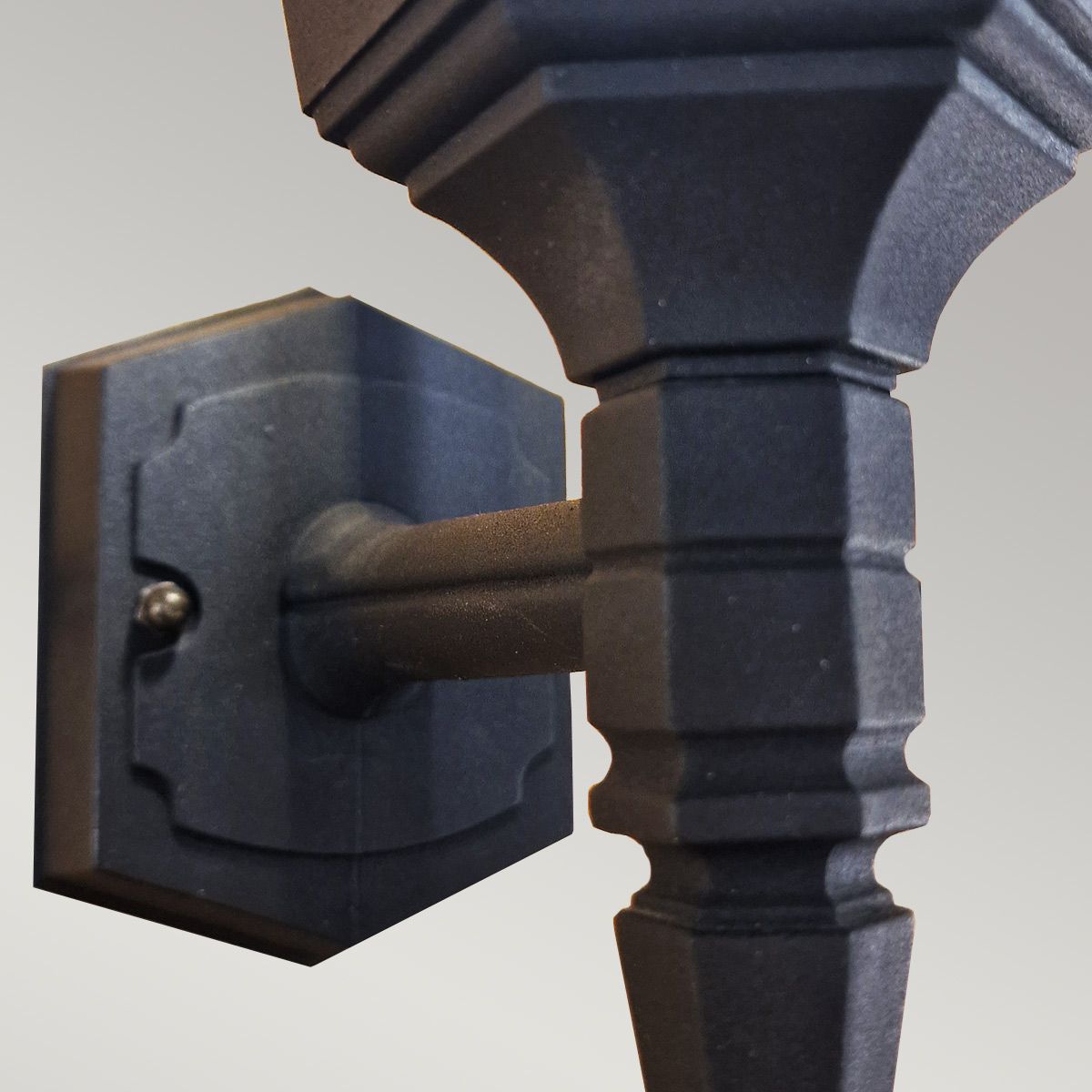 Elegant Parish Mini Black Outdoor Wall Lantern