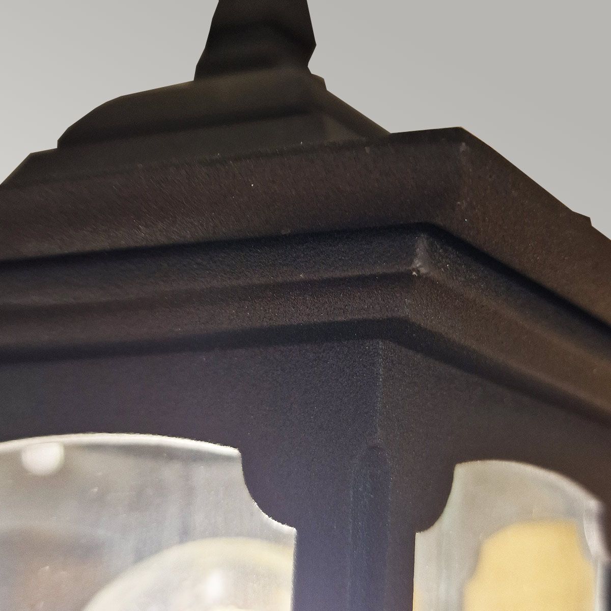Elegant Parish Mini Black Outdoor Wall Lantern