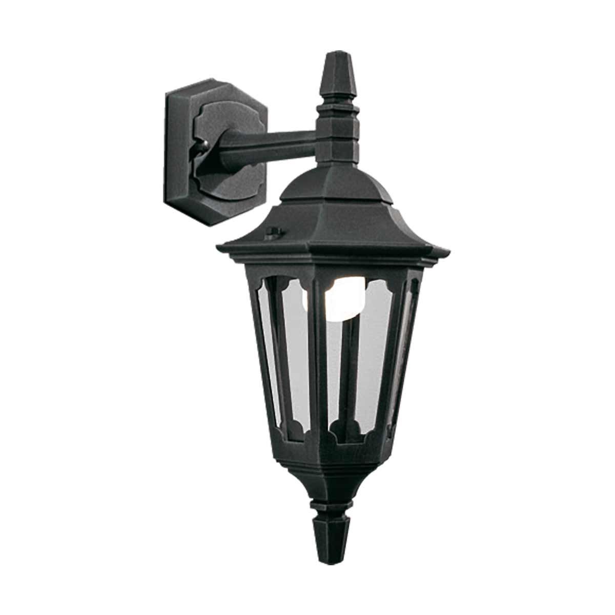 Elstead Parish Vintage Black Outdoor Wall Lantern
