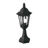 Elegant Black Parish Mini Pedestal Lantern