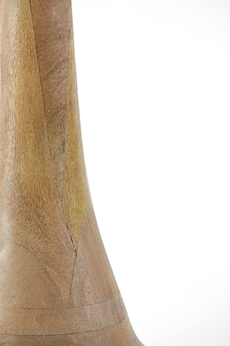 Elegant Jovany Floor Lamp in Matte Brown Wood, 135cm