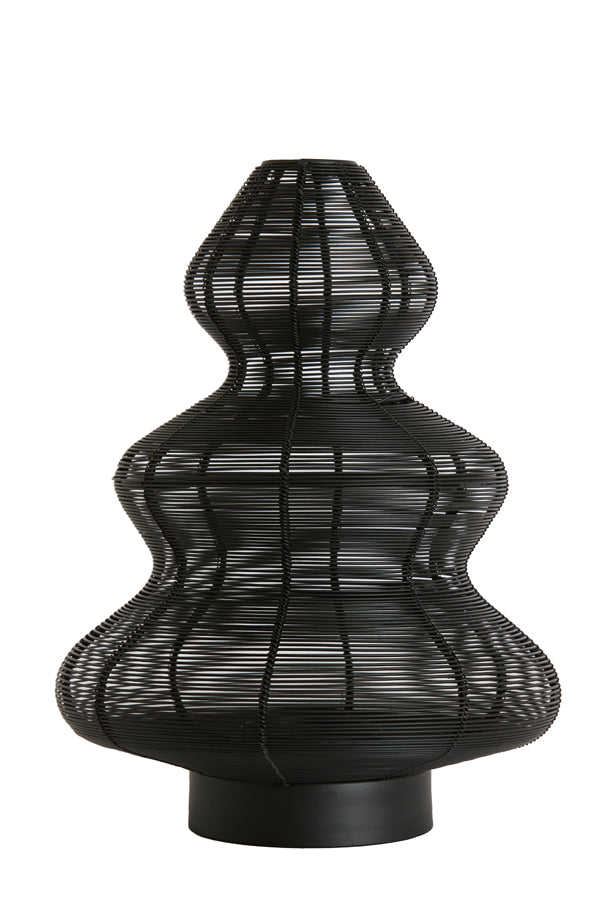 Matte Black Christmas Tree Candle Holder – 25x35 cm