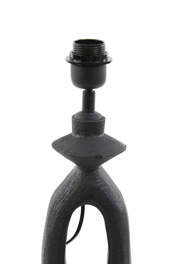 Django Wood Matte Black Lamp Base 11x9x45 cm