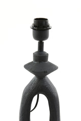 Django Wood Matte Black Lamp Base 11x9x45 cm