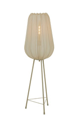 Elegant Tripod Floor Lamp with Plumeria Sand Finish - Ø42x132 cm