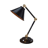 Provence Element Compact Table Lamp in Black and Polished Brass