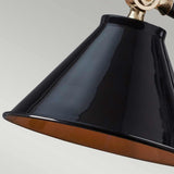 Provence Element Compact Table Lamp in Black and Polished Brass