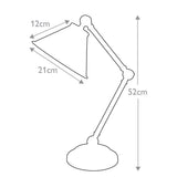 Provence Element Compact Table Lamp in Black and Polished Brass