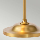 Vintage French Inspired Adjustable Floor Lamp in Aged Brass