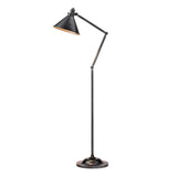 Provence Vintage Industrial Gunmetal Adjustable Standing Lamp