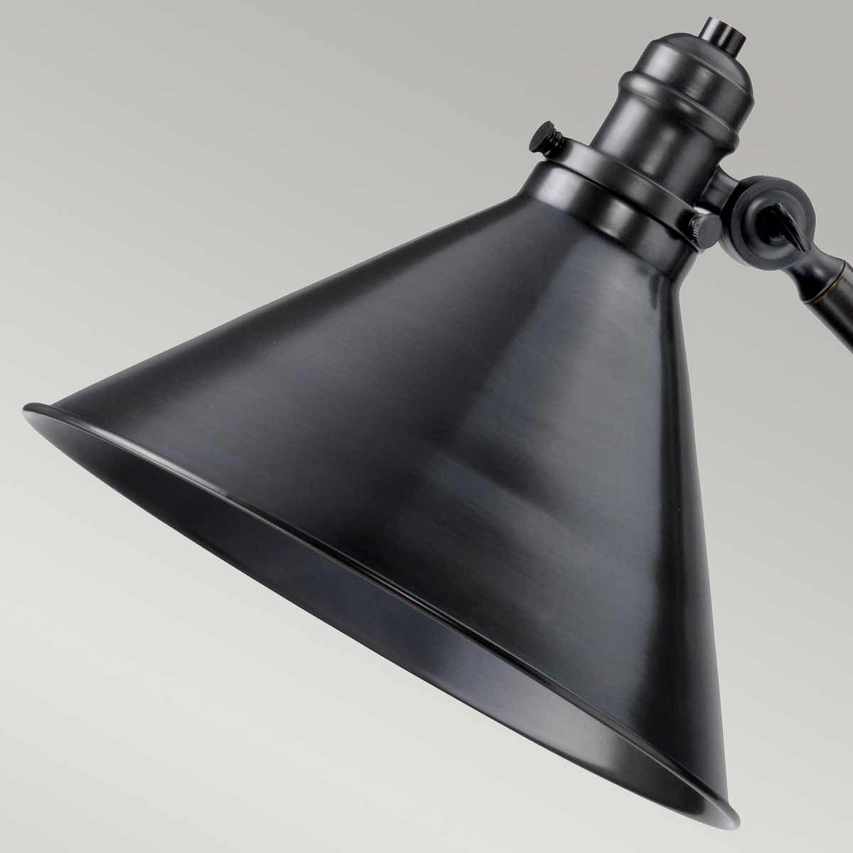 Provence Vintage Industrial Gunmetal Adjustable Standing Lamp