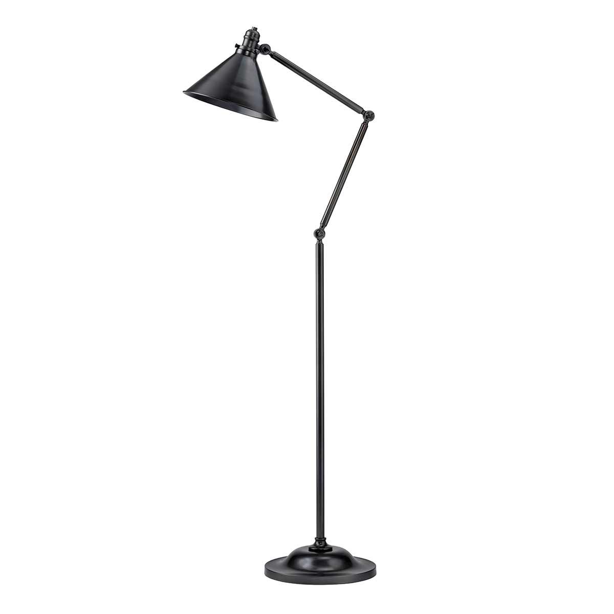 Provence Vintage Industrial Gunmetal Adjustable Standing Lamp