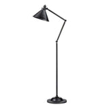 Provence Vintage Industrial Gunmetal Adjustable Standing Lamp