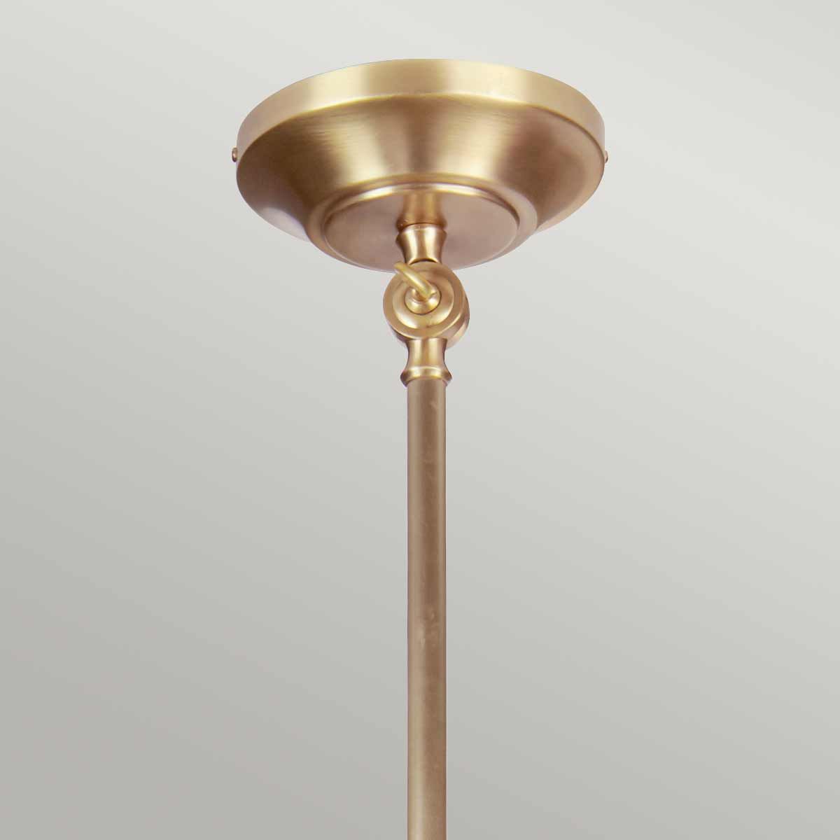 French Bistro-Inspired Aged Brass Wall/Pendant Light