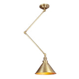French Bistro-Inspired Aged Brass Wall/Pendant Light