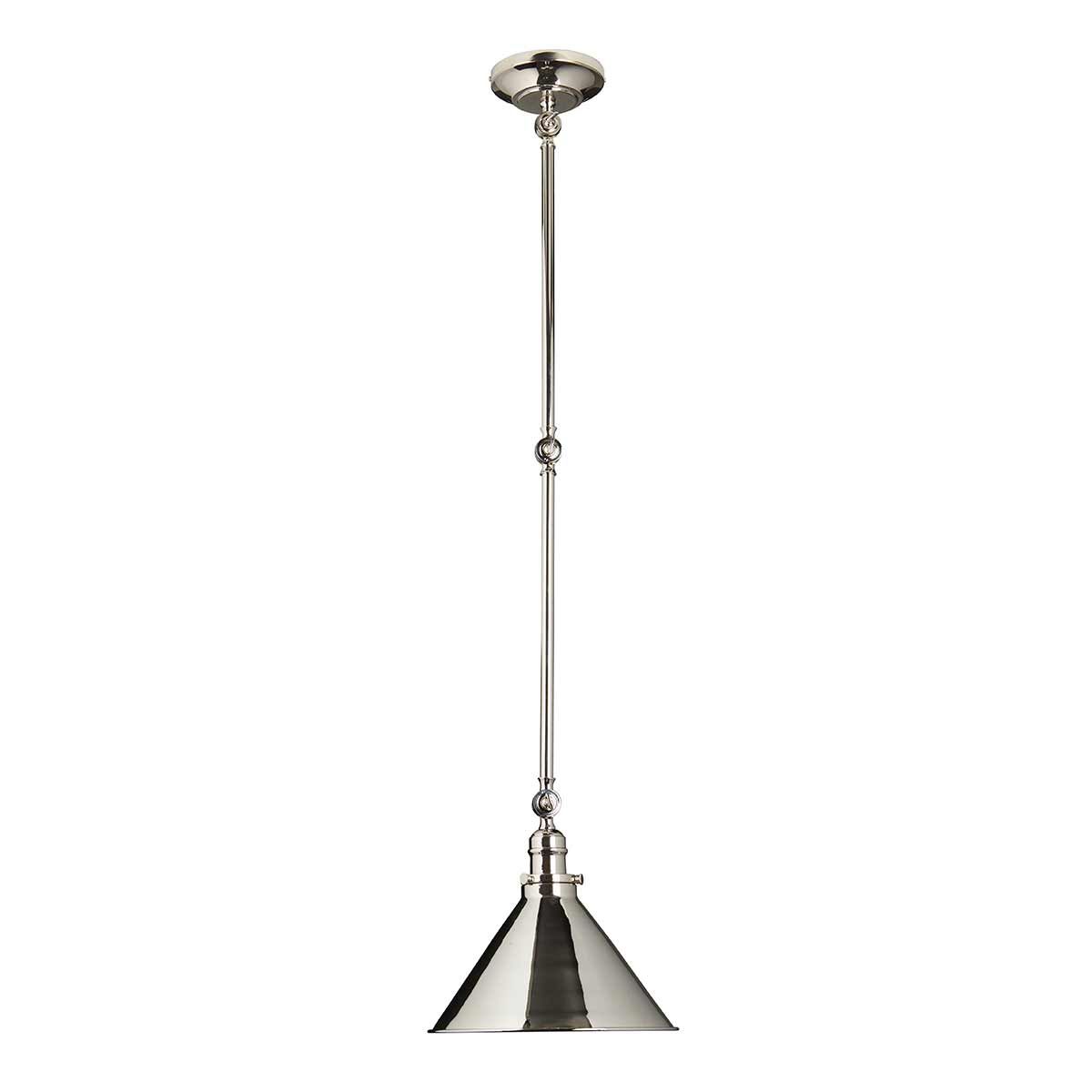 Provence Grande Adjustable Wall/Pendant Light in Polished Nickel
