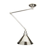 Provence Grande Adjustable Wall/Pendant Light in Polished Nickel