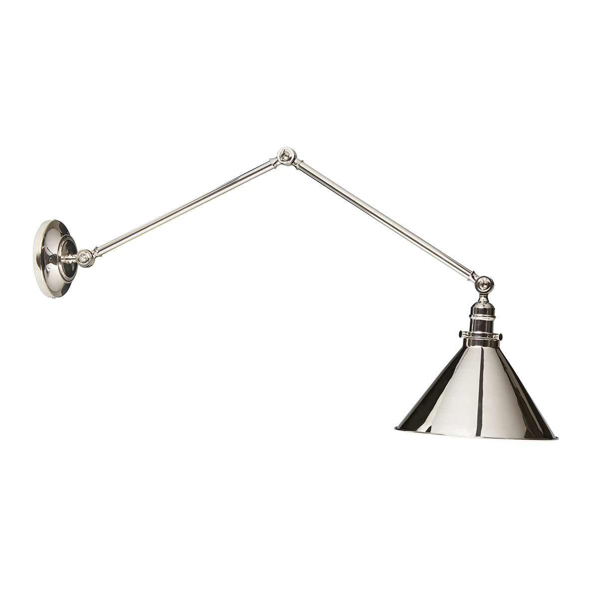 Provence Grande Adjustable Wall/Pendant Light in Polished Nickel