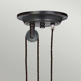 Vintage French-Inspired Old Bronze Pendant Light