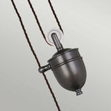 Vintage French-Inspired Old Bronze Pendant Light