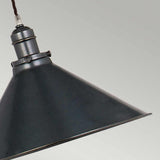 Vintage French-Inspired Old Bronze Pendant Light