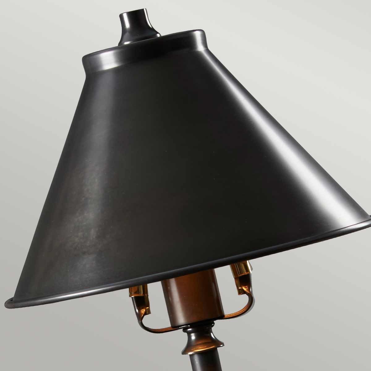Vintage French Bistro Table Lamp in Old Bronze Finish