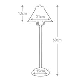 Vintage French Bistro Table Lamp in Old Bronze Finish