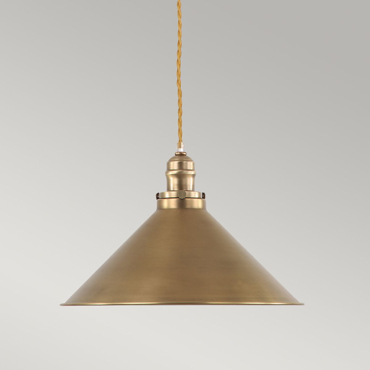 Provence Pendant Light in Vintage Brass Finish