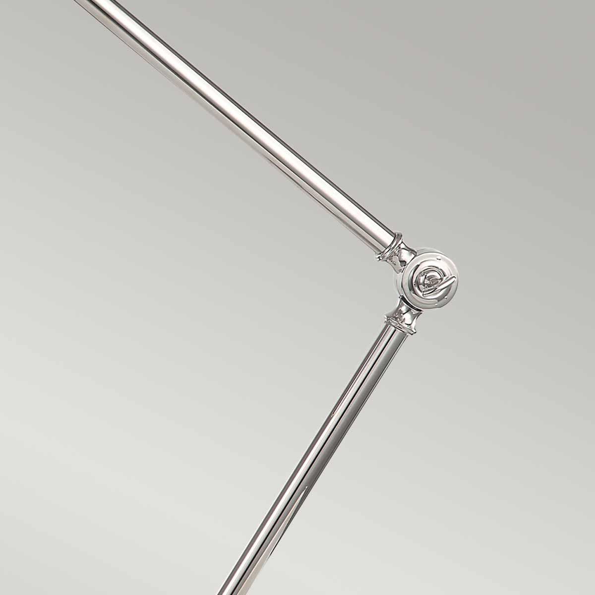 Antique French-Style Nickel Desk Lamp