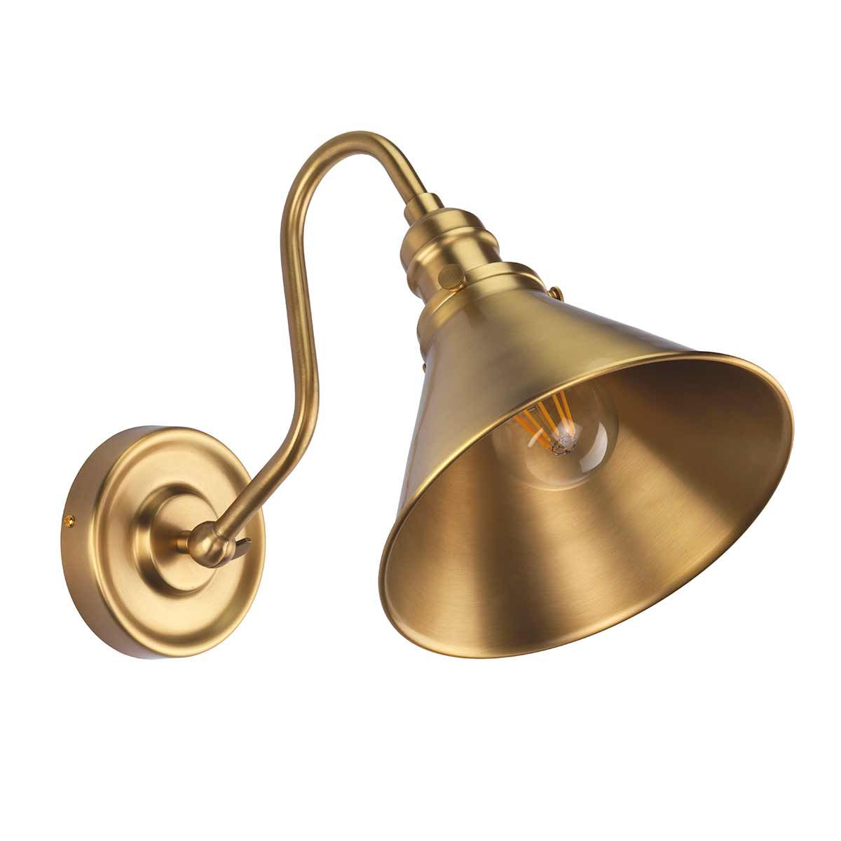 Provence One-Light Wall Sconce in Vintage Brass Finish