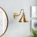 Provence One-Light Wall Sconce in Vintage Brass Finish