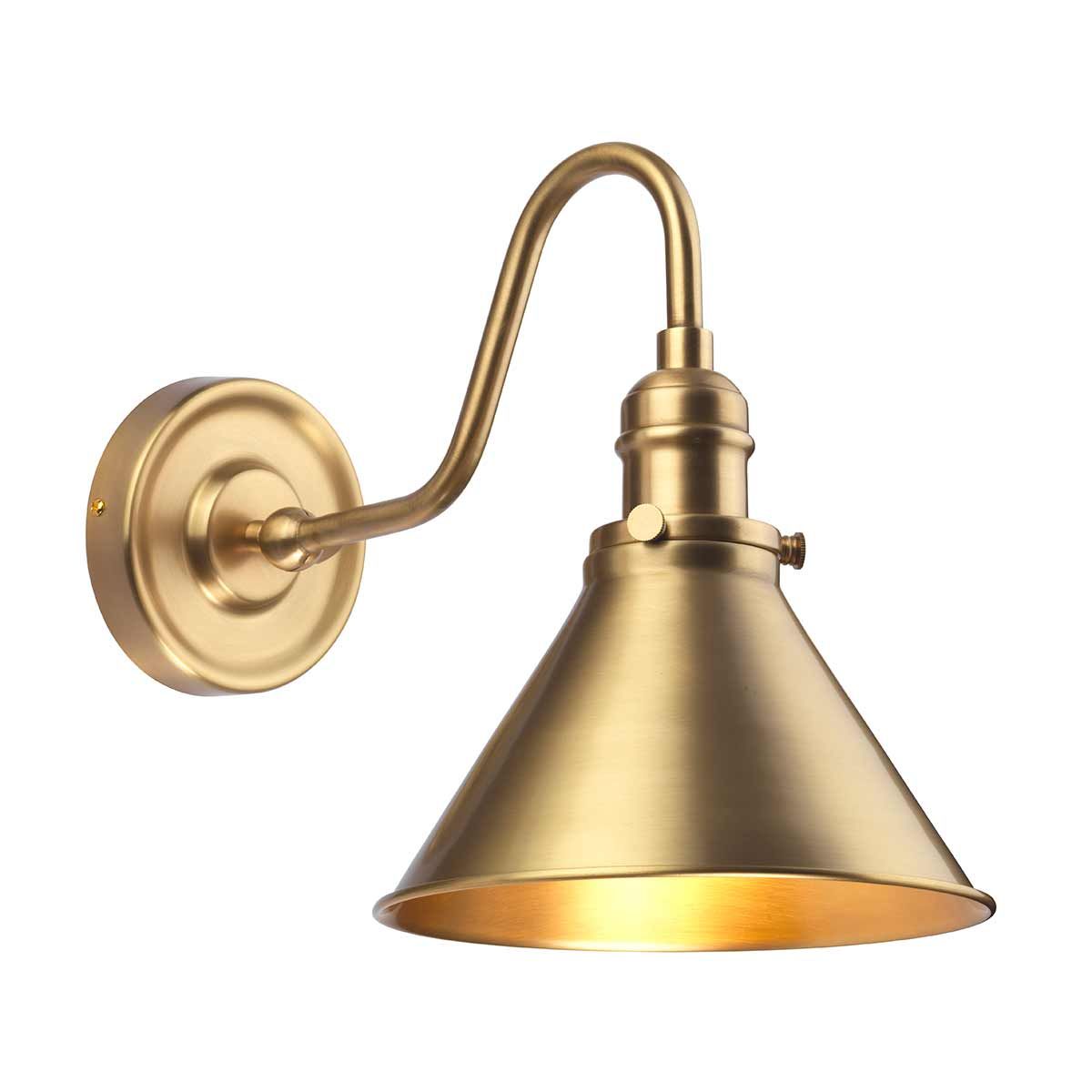 Provence One-Light Wall Sconce in Vintage Brass Finish