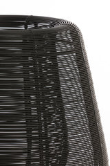 Matte Black Aboso Table Lamp - 24cm Diameter, 54cm Height
