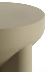 Compact Mikado Side Table in Matte Light Grey Finish (Ø36x42 cm)