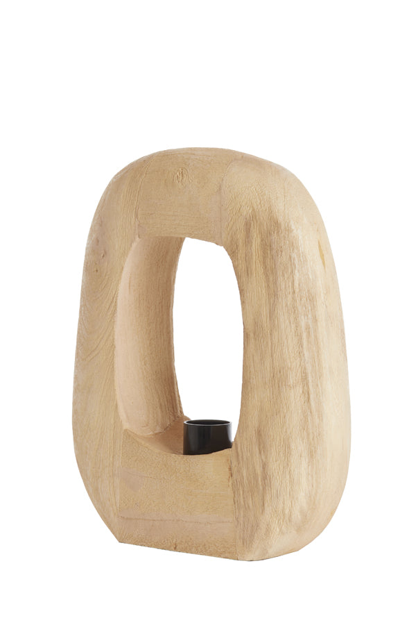 Natural Wood Kelafo Table Lamp 33x10x40 cm - Matte Finish