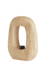 Natural Wood Kelafo Table Lamp 33x10x40 cm - Matte Finish