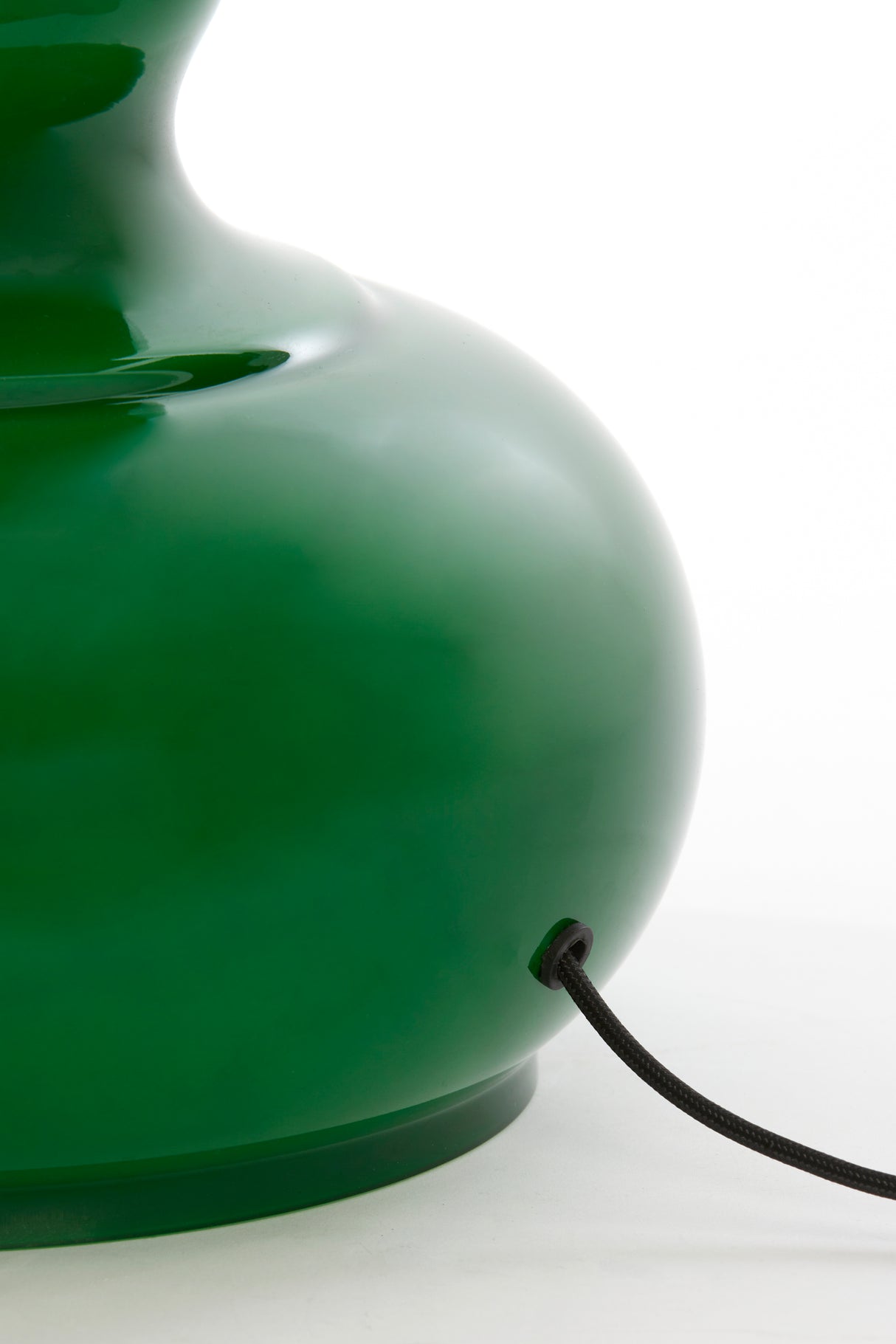 Emerald Green Glass Lamp Base Ø28.5x33 cm