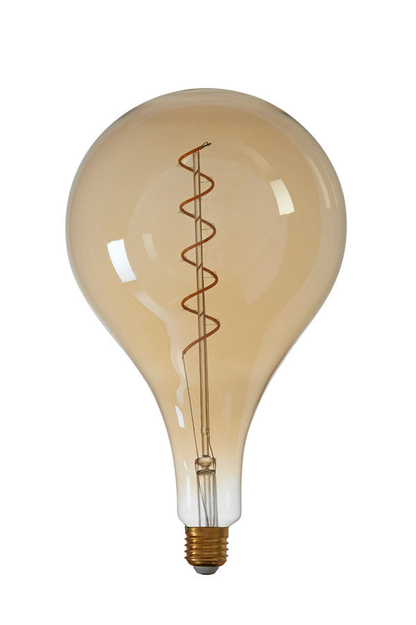 Amber Glow Pear LED Lamp Ø16x30 cm, 4W E27 Dimmable