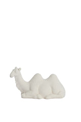 Cream Matte Camel Ornament, 26x10x15 cm