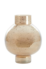 Amber Glass Dusit Vase with Stone Finish Ø31x38 cm