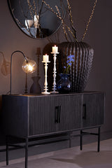 Sleek Black Abage Wood Cabinet 150x40x80 cm