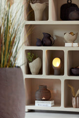 Elegant Nahua Beige Storage Cabinet 110x35x190 cm