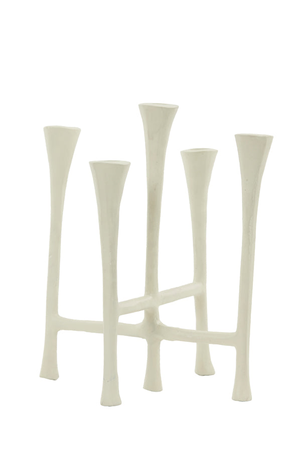 Elegant Cream 7-Light Candle Holder 26x23x45 cm