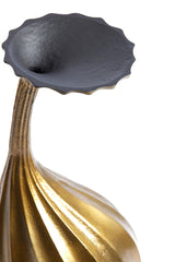 Antique Bronze Nyoko Vase, 19x19x38 cm, Decorative Style