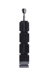 Elegant Caio Black Lamp Base, 11x11x68 cm